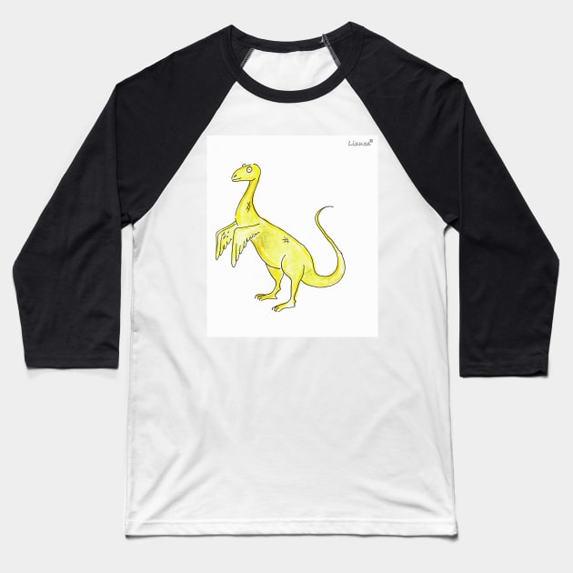 Dinosaurus Baseball T-Shirt by Lizuza